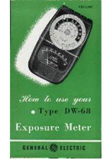 GE General Electric DW 68 manual. Camera Instructions.
